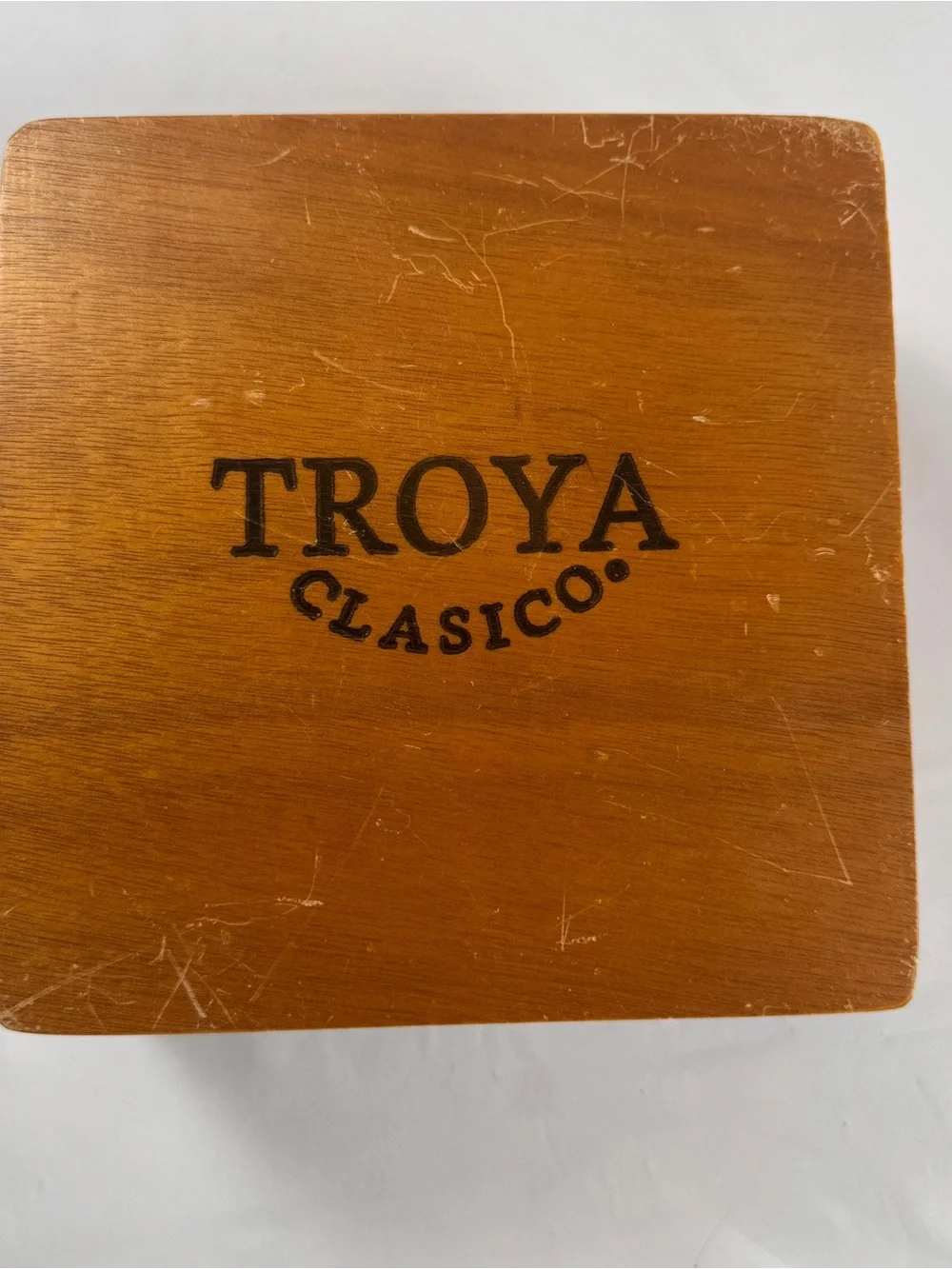 ✨ Rare Limited Ed Troya Clásico May 2009 Empty Wooden Cigar Box 🪵 ✨